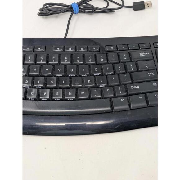 Microsoft Comfort Curve Keyboard 3000 USB Multimedia Contour Model 1482  OEM - Picture 3 of 6
